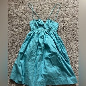 Teal Abercrombie Spaghetti Strap Dress